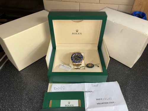 Rolex submariner bluesy - submariner, 18k