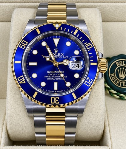 Rolex bluesy submariner 18k - ,